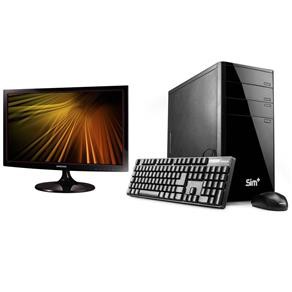 Computador Positivo 5041i 3D com Intel® Core™ i3-3220, 4GB, 500GB, Gravador de DVD, HDMI e Windows 8 + Monitor LCD LED Samsung 18.5" Widescreen  R$ 1.299,00